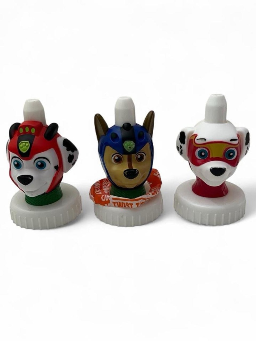 Set of 3 Good2Grow Paw Patrol Marshall Chase Empty Juice Bottles & Toppers